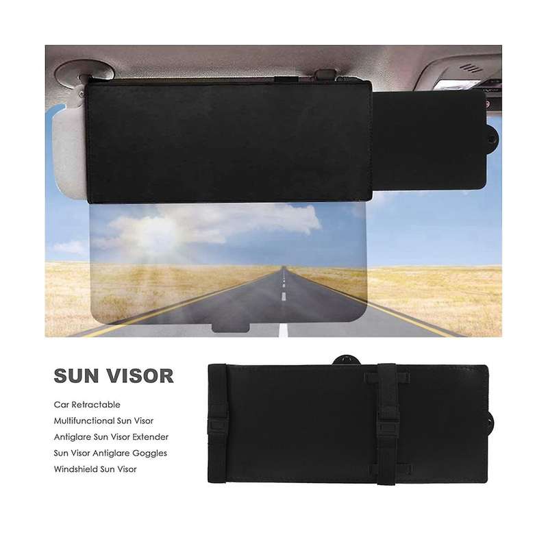 Car Sunshade Retractable Multifunctional Sunshade Anti- Goggles Car Sunshade Blocks Windshield Sun V