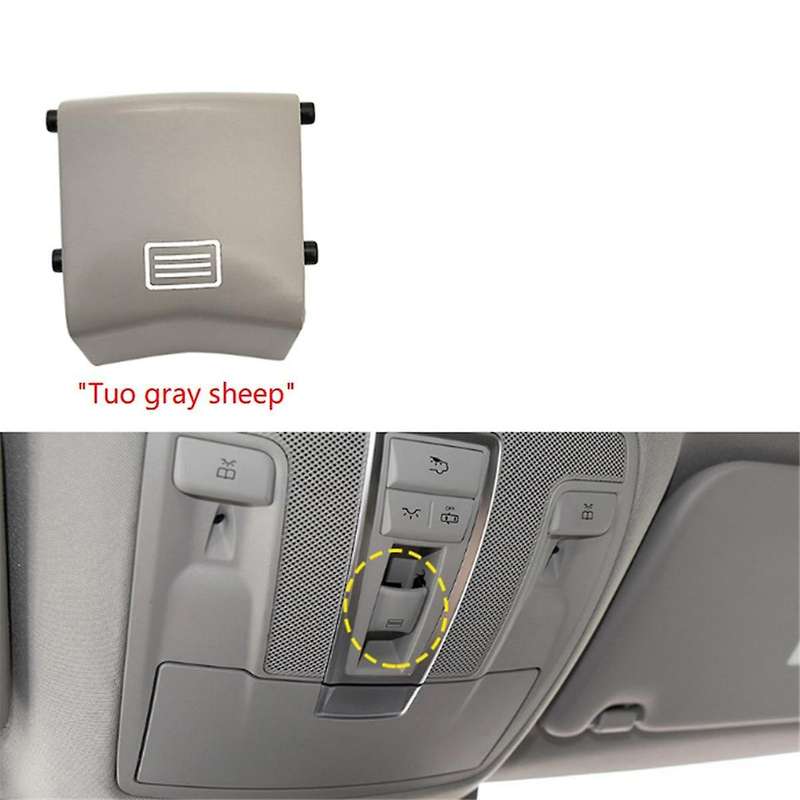Car Sunroof Window Switch Button Cover Indoor Ceiling Light Switch for ML G W166 W292 W463 Grey