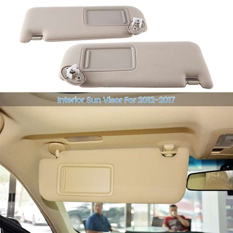 Car Sunshield Sunvisor with Mirror Interior Sun Visor for 2012-2017 74320-06610-b1 74320-06610-
