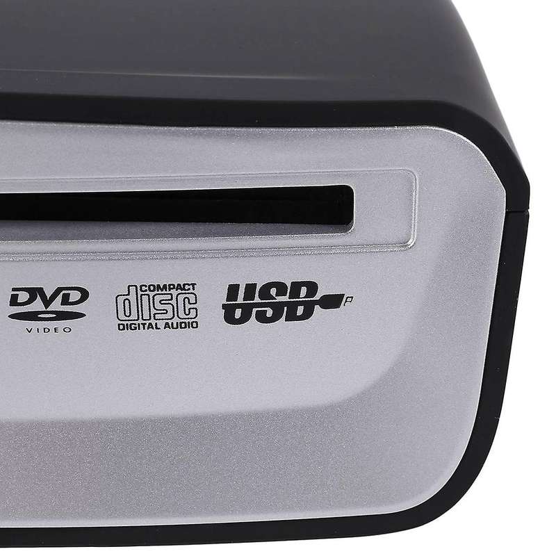 Car SUV External Stereo Radio Dish Box CD/DVD Player USB Interface for Player Radio Accessories ,Bl