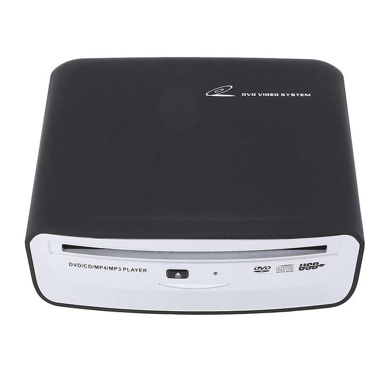 Car SUV External Stereo Radio Dish Box CD/DVD Player USB Interface for Player Radio Accessories ,Bl