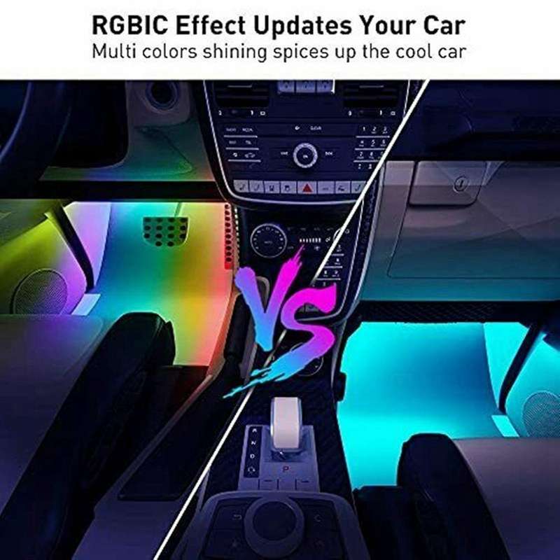 Car Symphony Chassis Light Voice Control APP Colorful Streaming Marquee Trim Light Atmosphere Light