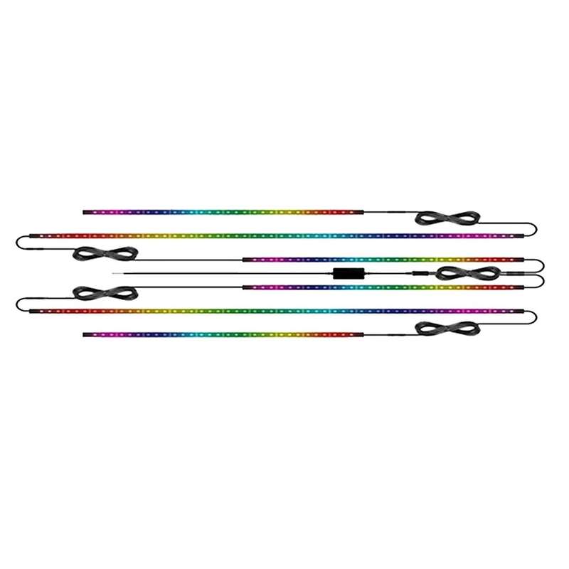 Car Symphony Chassis Light Voice Control APP Colorful Streaming Marquee Trim Light LED Atmosphere Li