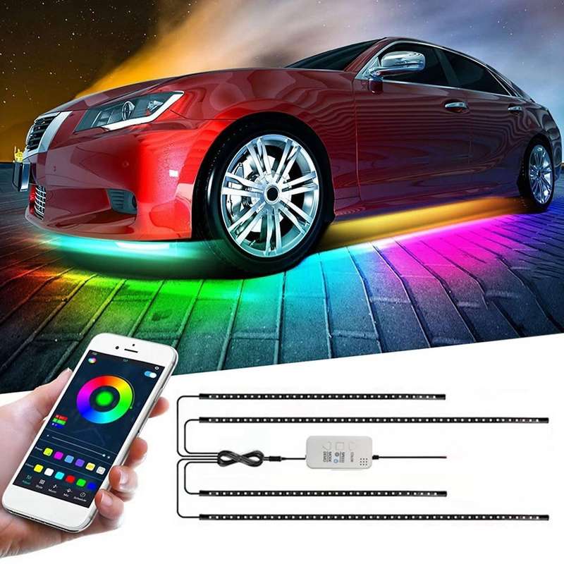 Car Symphony Chassis Light Voice Control APP Symphony Streamer Marquee LED Atmosphere Light for SUV