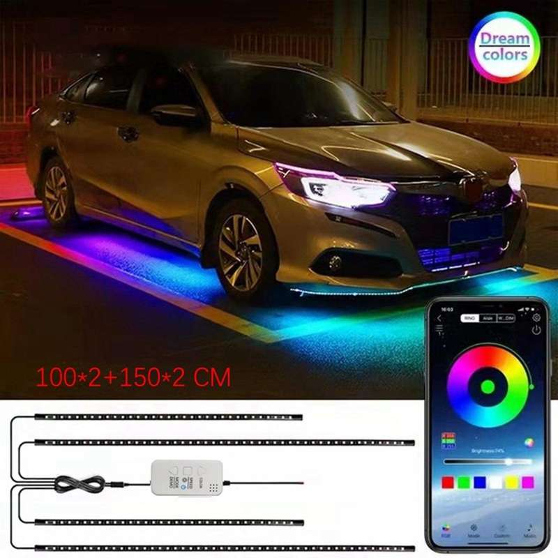 Car Symphony Chassis Light Voice Control APP Symphony Streamer Marquee LED Atmosphere Light for SUV
