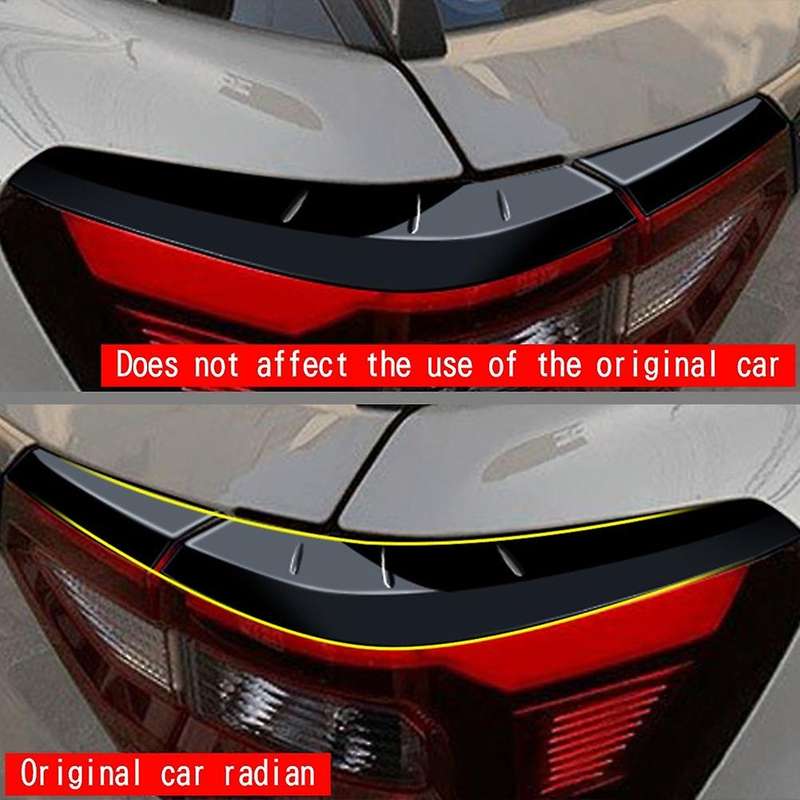 Car Tail Light Eyebrow Cover Decorative Trim Spoiler Style for Raize 200 Series Carbon Fiber