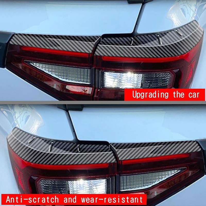 Car Tail Light Eyebrow Cover Decorative Trim Spoiler Style for Raize 200 Series Carbon Fiber