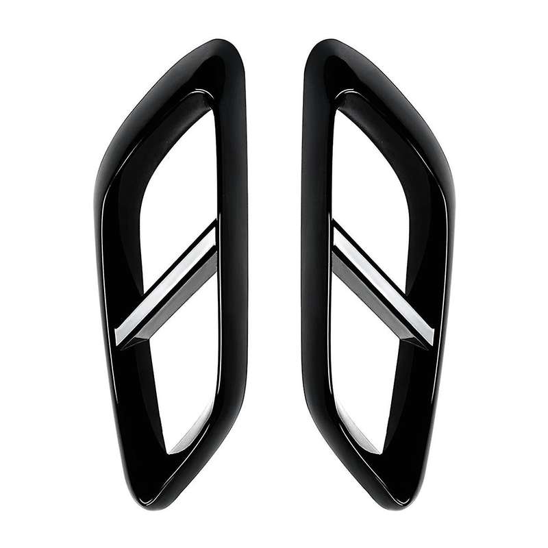 Car Tail Throat Decor Frame for - E W214 2024+ Car Exhaust Pipe Trim Cover Stickers Glossy Black
