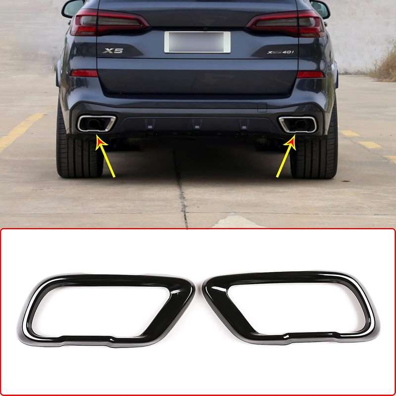 Car Tail Muffler Exhaust Pipe Output Cover for Bmw X5 G05 X6 G06 X7 G07 2019-2021 Accessory for M S