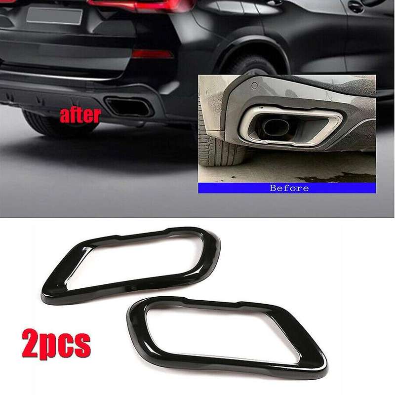Car Tail Muffler Exhaust Pipe Output Cover for Bmw X5 G05 X6 G06 X7 G07 2019-2021 Accessory for M S