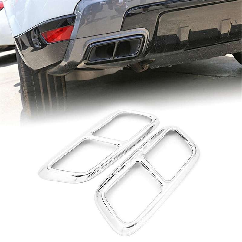 Car Tail Throat Trim for Sport 2018-2022 Exhaust Pipe Cover Exhaust Muffler Tail Pipe Cover Trim