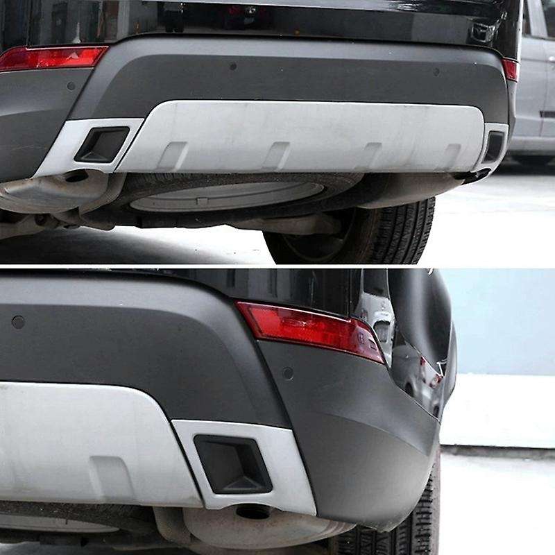 Car Tail Throat Exhaust Plate Protection Cover Trim for 5 S/se/ Lr5 2017-2020 L462(silver)