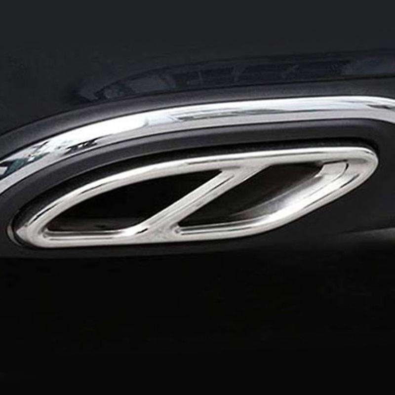 Car Tail Throat Exhaust Trim Frame Four Exhaust Hole Covers for - A-Class W177 A220 A250 2019-2021 S
