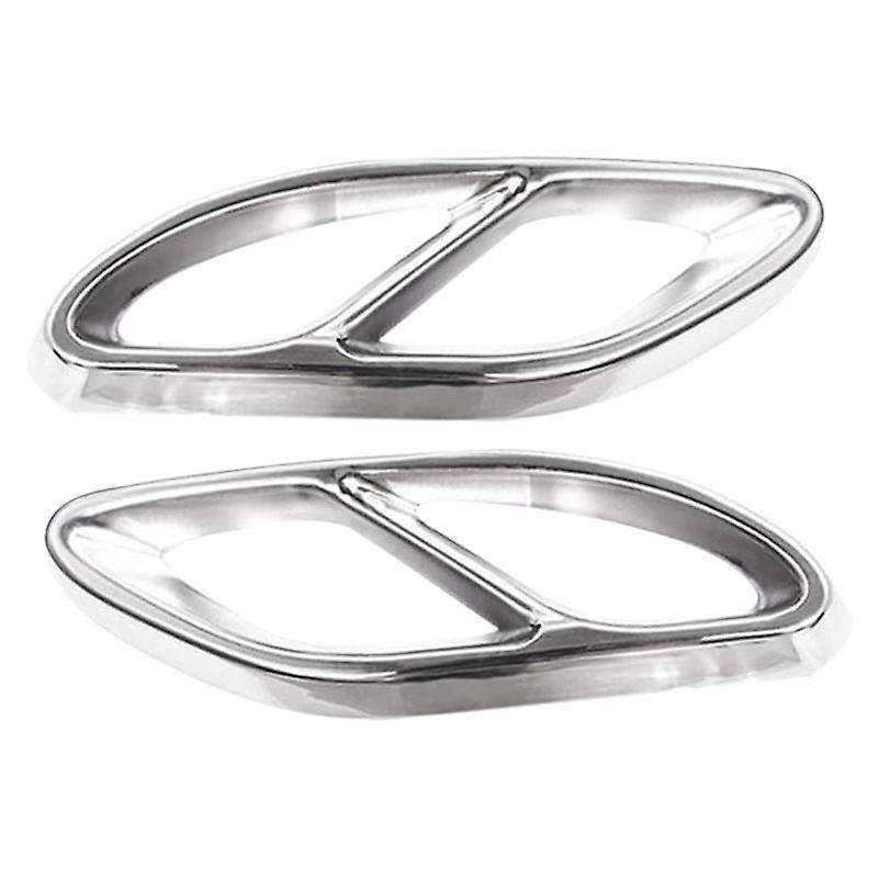 Car Tail Throat Exhaust Trim Frame Four Exhaust Hole Covers for - A-Class W177 A220 A250 2019-2021 S