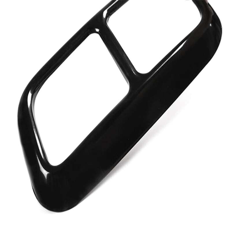 Car Tail Throat Trim for Range Sport 2018-2022 Exhaust Pipe Cover Tail Pipe Cover Trim Gloss Black