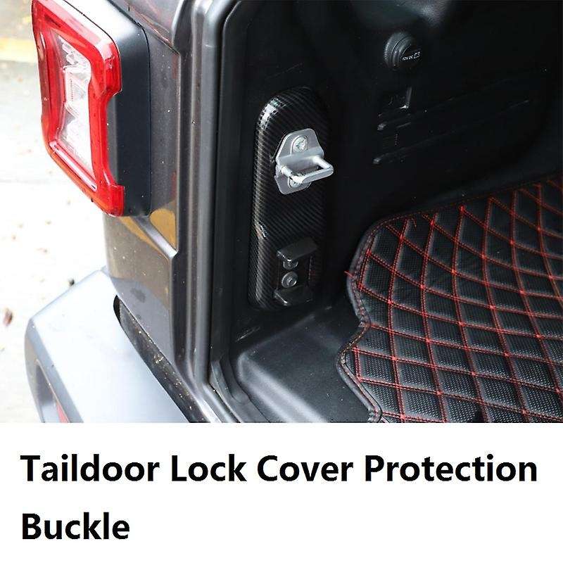 Car Taildoor Lock Cover Protection Buckle for Wrangler JL 2018-2020 Accessories