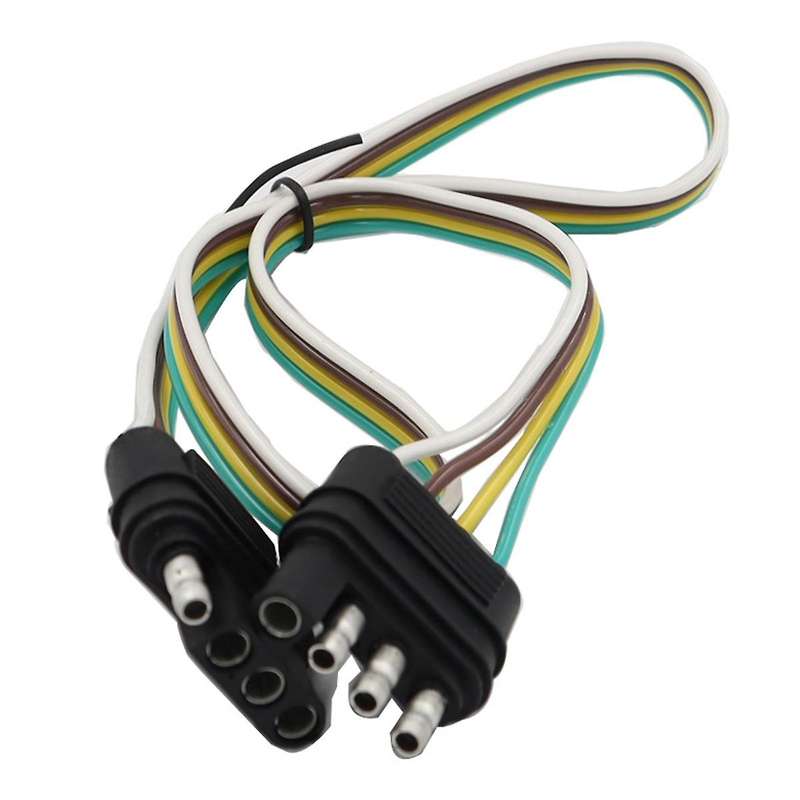 Car Taillight Power Cable 4-Pin American Trailer Harness 4Hole SAE Adapter Trailer Cable Trailer Lig