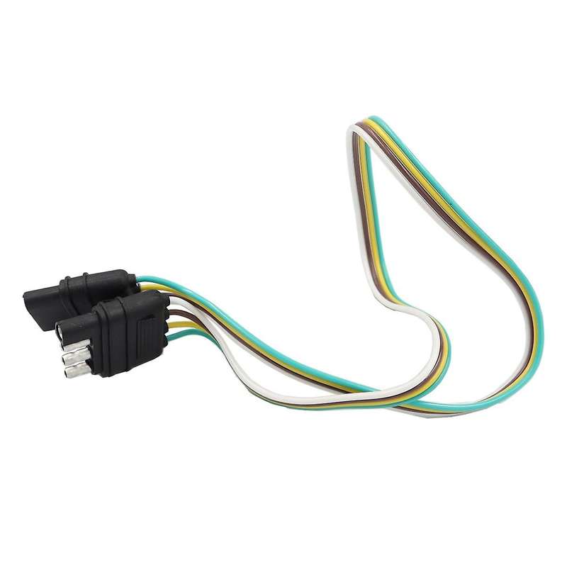 Car Taillight Power Cable 4-Pin American Trailer Harness 4Hole SAE Adapter Trailer Cable Trailer Lig