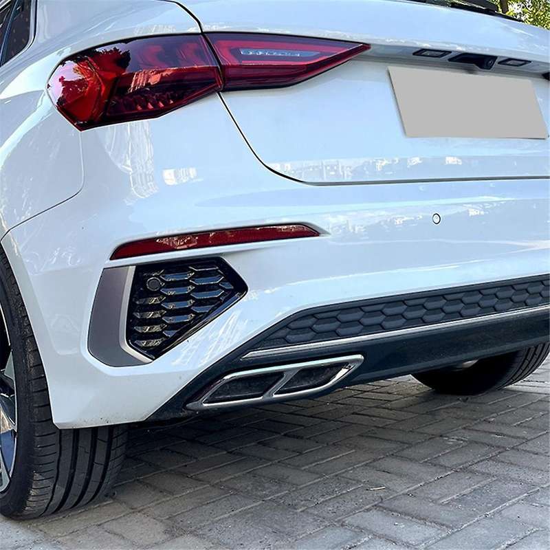 Car Tail Throat Trim Frame Exhaust Pipe Exterior Accessories for A3 8y Sportback Sedan 2021+ C