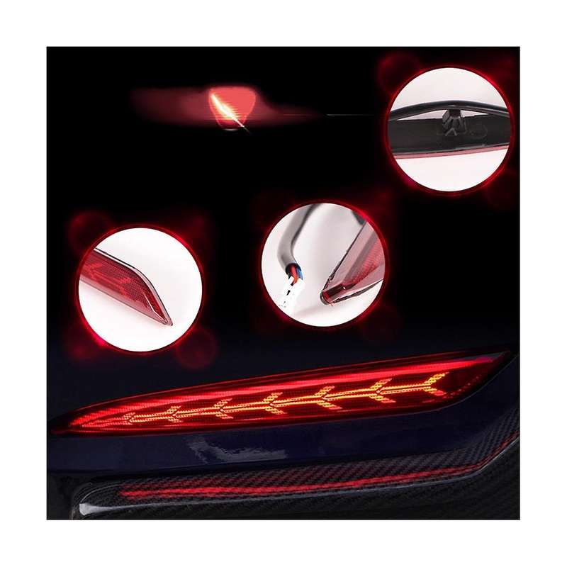 Car Taillight Led Fog Light Anti-collision Turn Signal Led Bumper Light for Model Y