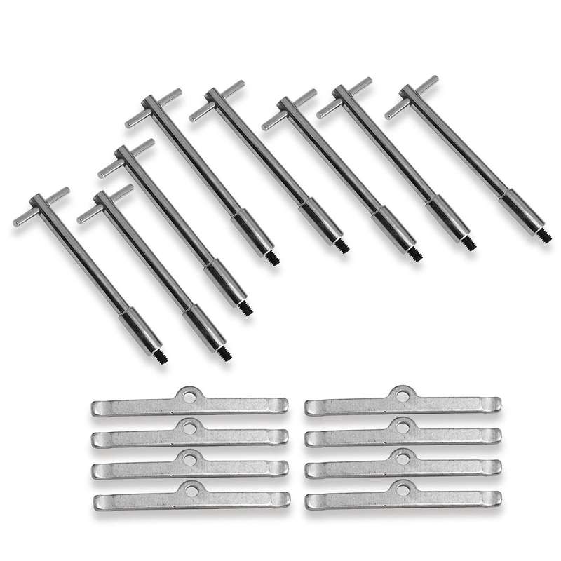 Car T-Bar Valve Cover Hold Down Kit for SB 265 283 302 305 307 327 350 400 Engines