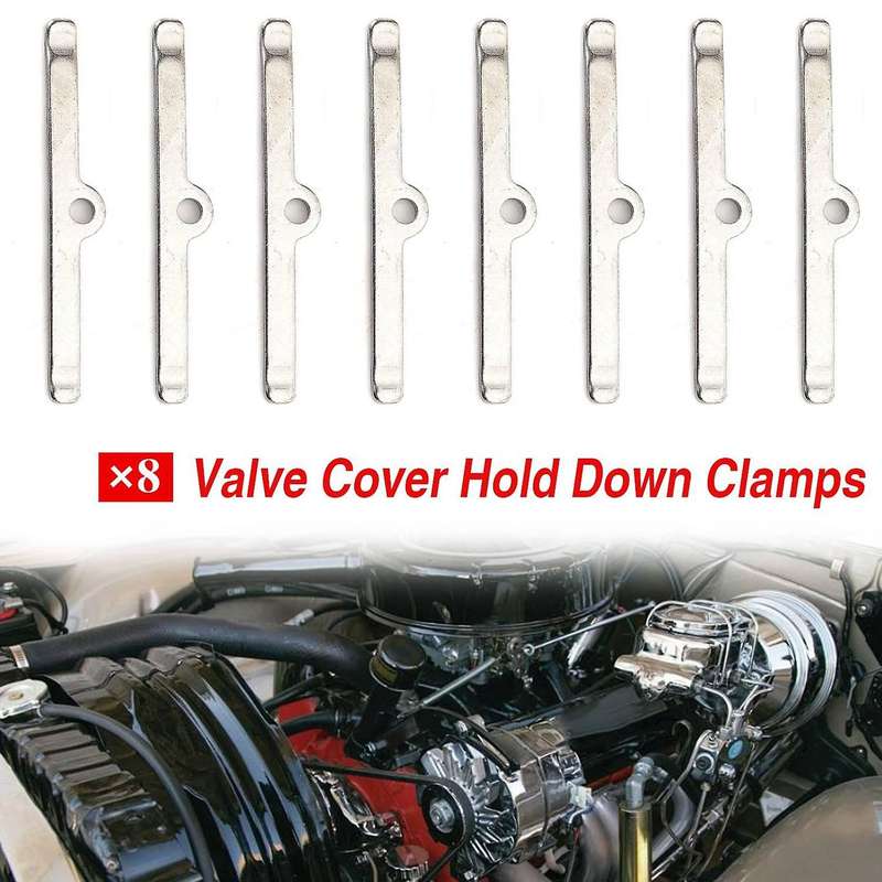 Car T-Bar Valve Cover Hold Down Kit for SB 265 283 302 305 307 327 350 400 Engines