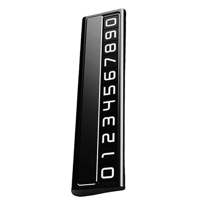 Car Temporary Parking Cartoon with Phone Number Plate Aluminum Parking Car Shape Car Accessories Par