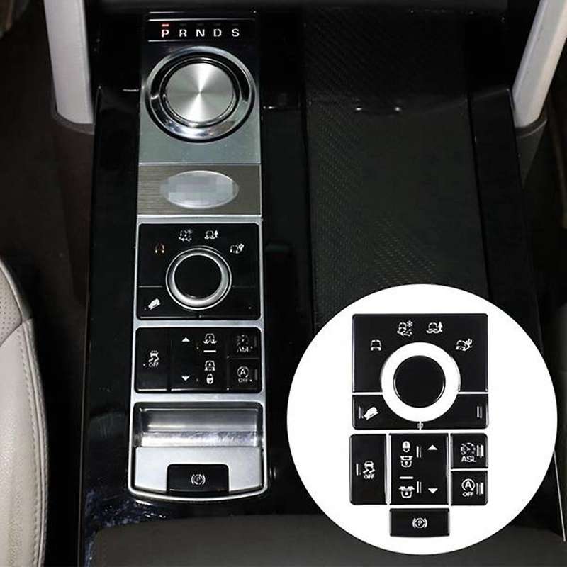Car Terrain Mode Button Sticker for Range Rover Sport 2014-2016 Interior Modification Accessories