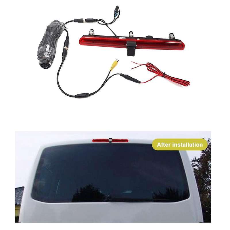 Car Third 3Rd Brake Lamp Camera for T5 Single Door After 2016.5- High Tail Light Reversing Rear Vie