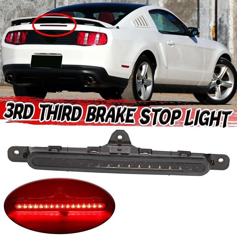 Car Third Brake Light Stop Lamp Smoky Lens Replacement High-Position Brake Light for 2010-2014