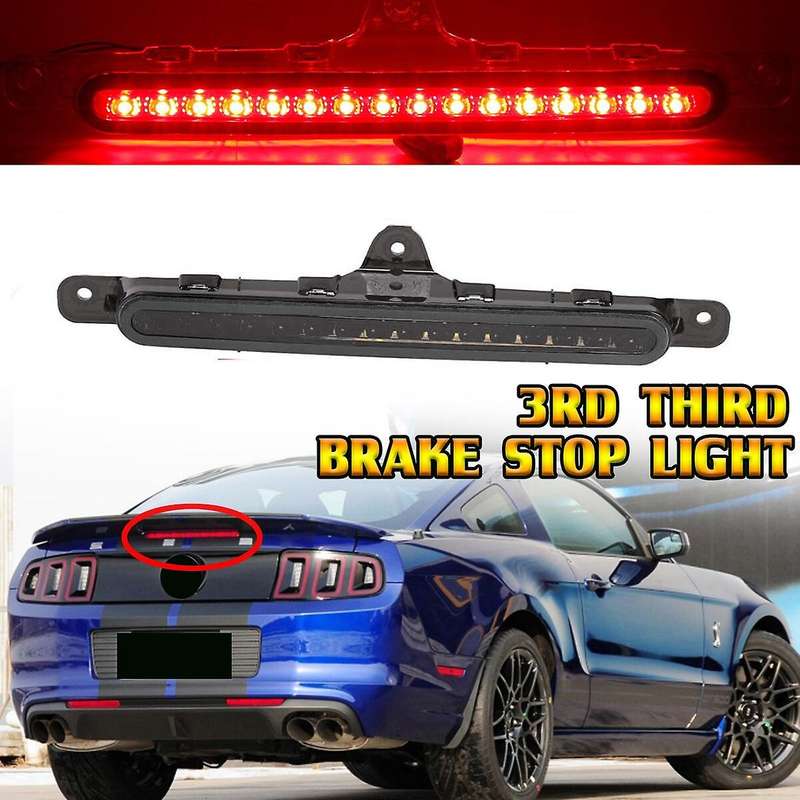 Car Third Brake Light Stop Lamp Smoky Lens Replacement High-Position Brake Light for 2010-2014