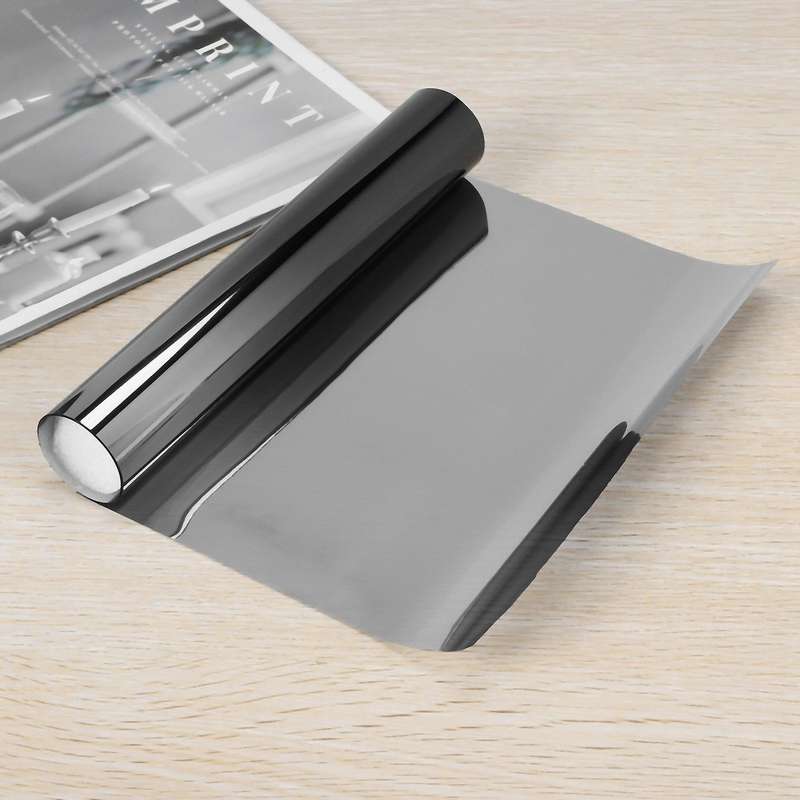 Car Tinting Film Top Front Windshield Foil Solar Protection Gradient 20x150cm (black)