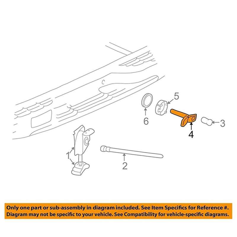 Car Tire Carrier Lock Cover with Rings Kit 15182986 15040331 for Car Accessories