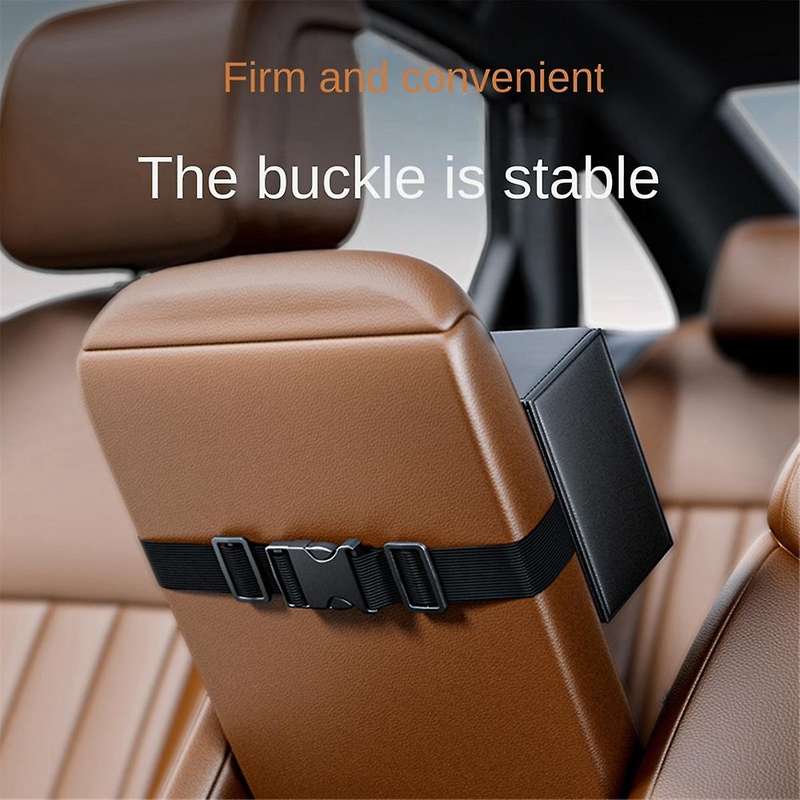 Car Tissue Box Holder Leather Car Center Console Armrest Napkin Box Sun Visor Backseat Tissue Case w