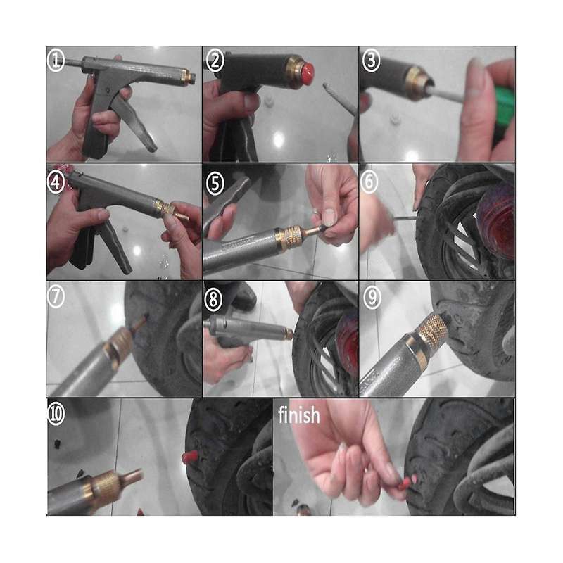 Car Tire Repair Tool Tire Repair Kit Auto Bike Tire Repair Puncture Plug Garage Motorcycle Wheel Va