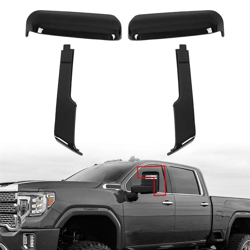 Car Top Rear View Mirror Covers for 2500 3500 HD 2020-2021 Rear View Mirror Side Covers