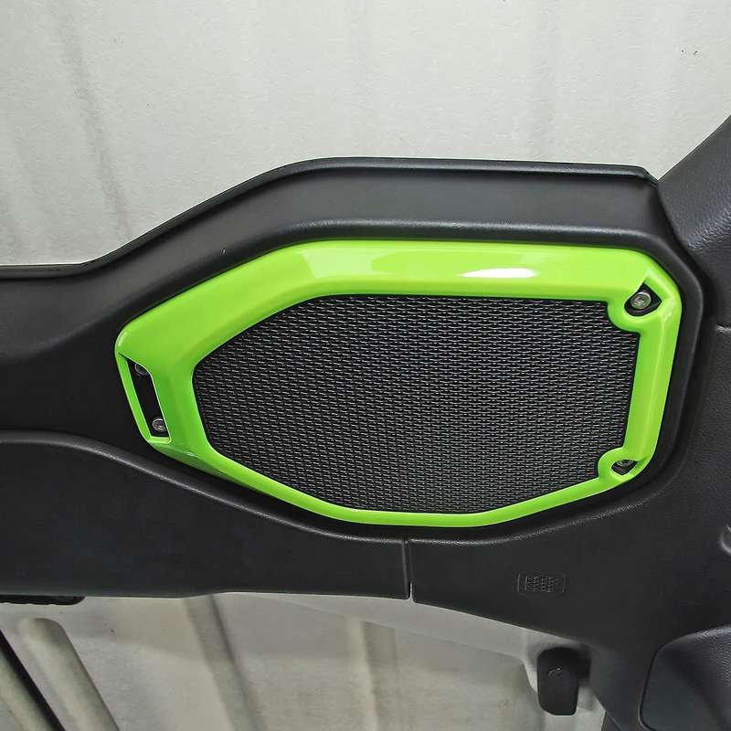 Car Top Roof Speaker Frame Trim Cover for 2018-2021 Wrangler JL JLU JT (Green)