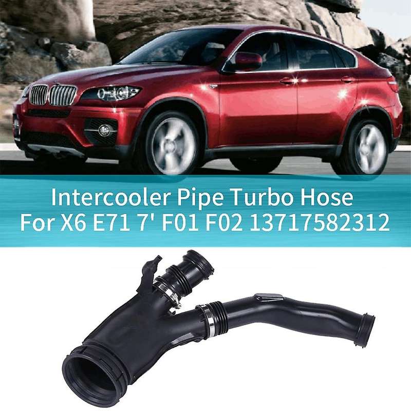 Car Top Intercooler Pipe Turbo Hose for X6 E71 7' F01 F02 Intercooler Hose 13717582312