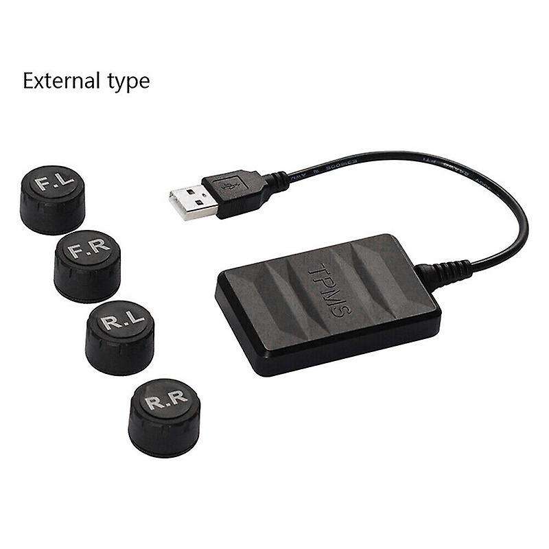 Car TPMS for Android USB Tire Pressure Monitoring System Navigation Display Wireless Auto Tyre Press