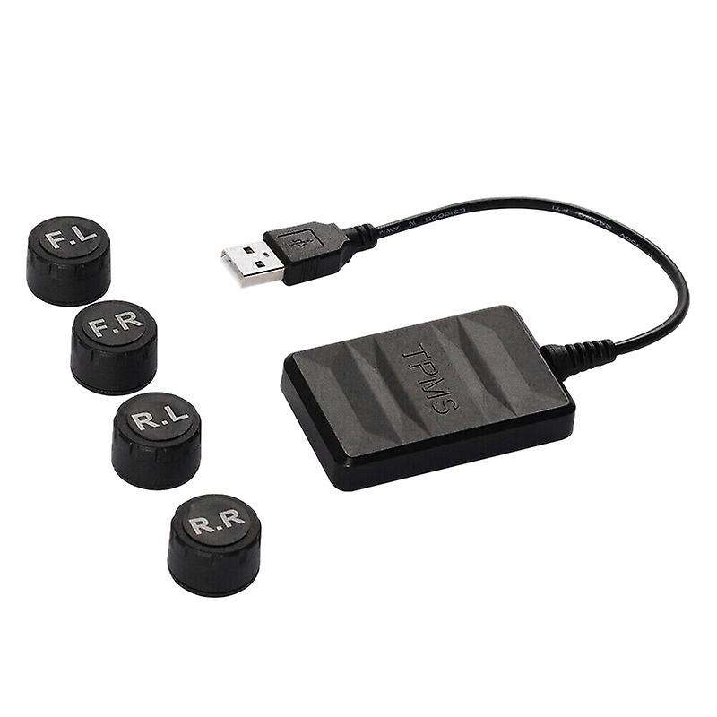 Car TPMS for Android USB Tire Pressure Monitoring System Navigation Display Wireless Auto Tyre Press