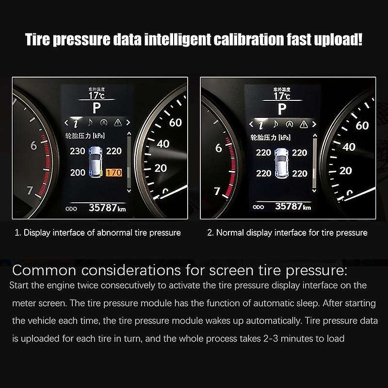 Car Tpms Tire Pressure Monitoring System Car Screen Display for Nx Nx200t Nx300h 2015-2020