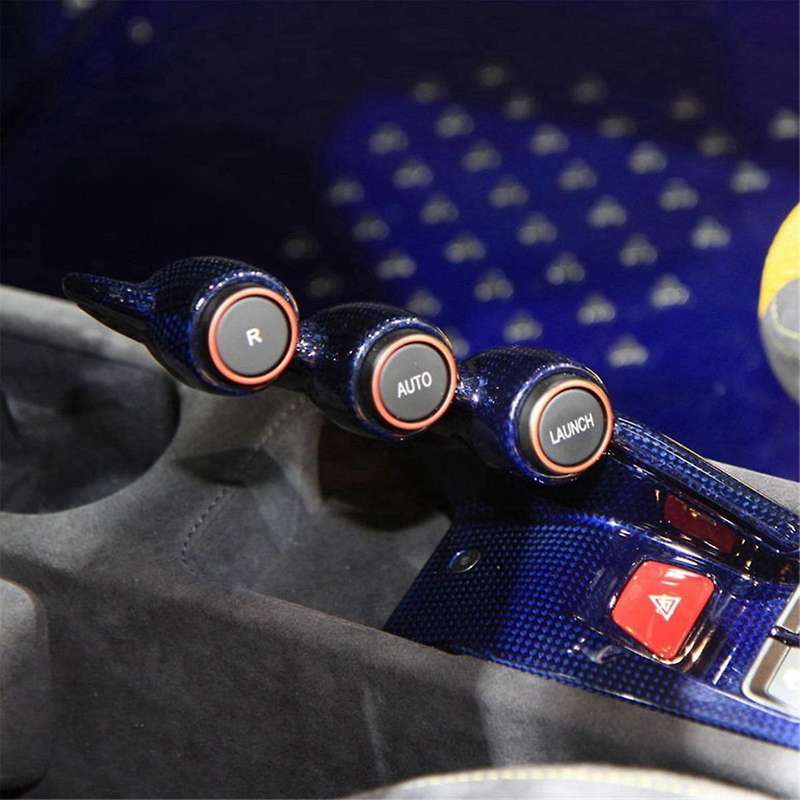 Car Transmission Control Panel Dash Cap 82745000 for 458 F12 Berlinetta 2011-2017"LAUNCH" Gear Butto