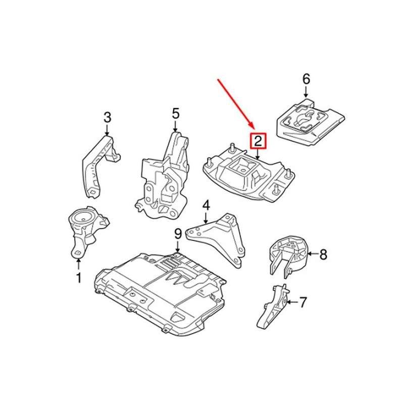 Car Transmission Mount for Focus Kuga Ii Focus Iii Engine Support Rubber Gasket 31359779 36080552