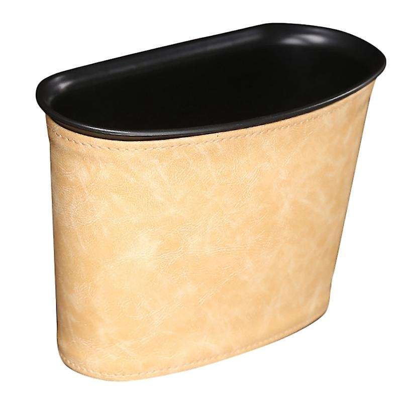 Car Trash Can PU Trash Bin Dustbin Garbage Organizer Holder Small Trash Wastebasket Container for Ca