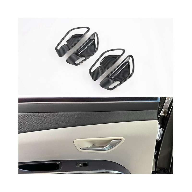 Car Trim Carbon Fiber Styling Inside Door Handle Bowl Cover for NX4 2021 2022