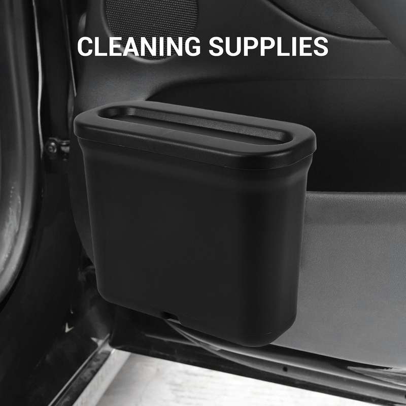 Car Trash Can with Lid, Car Cup Holder Trash Can 3 In 1 Multi-function Car Trash Bag Car Trash Can