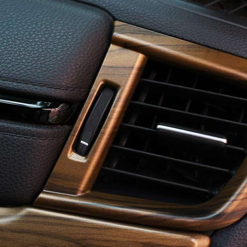 Car Trims Side Wind Outlet Decoration Peach Wood Grain Stickers for -V 2017 2018 2019 2020
