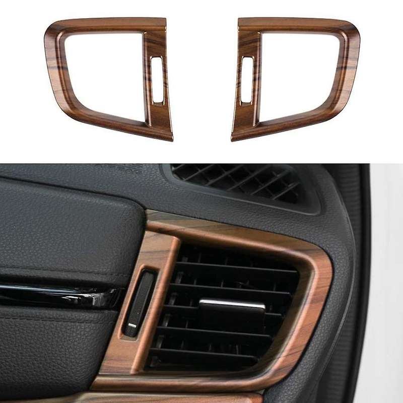 Car Trims Side Wind Outlet Decoration Peach Wood Grain Stickers for -V 2017 2018 2019 2020