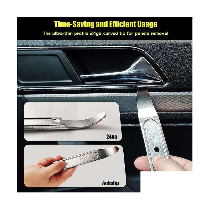 Car Trim Panel Removal Tool, Mini Pocket Prybar Tools for Auto Interior Trim Panel Popper, Automotiv