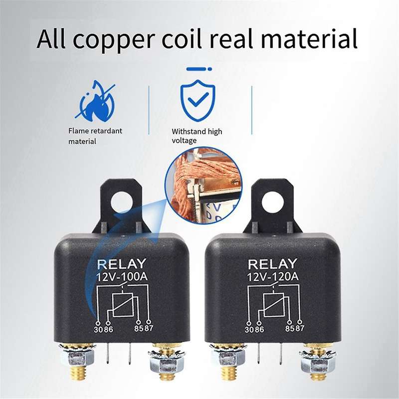 Car Truck Motor Automotive Relay 24V 100A Continuous Type Automotive Car Relays Replacement